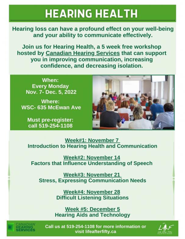 Hearing Health Workshops